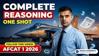 Complete AFCAT 1 2026 Reasoning in One Video