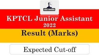 KPTCL Junior Assistant 2022 expected Cut-off
