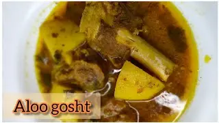 Aloo gosht simple recipe by Sidra Ahmed 🤤 Meant Goat