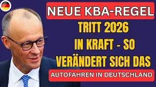 &bdquo;Ab 2026 &auml;ndert sich alles: Die neue KBA-Regel schockt Millionen Autofahrer in Deutschland!&ldquo;