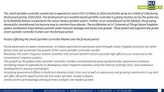 Smart Sprinkler Controller Market 2021:Manufacturer Landscape, Production Value And Growth Analysis