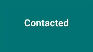 'Contacted' Meaning and Pronunciation
