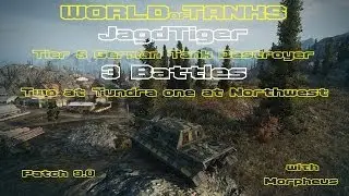 World of Tanks JagdTiger Tier 9 German Tank Destroyer 3 Battles