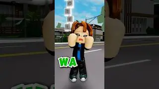 Little bacon wanted a candy 🍭 but dad refused then...🤣 | cry for me #roblox #shorts #robloxshorts