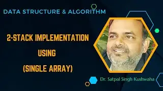 2-Stacks Implementation using Single Array