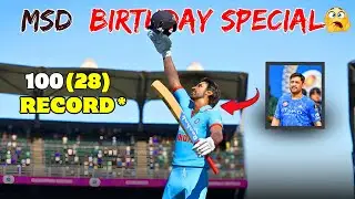🤯MS Dhoni Record Breaking Hundred - MSD Birthday Special🔥 | IND VS NZ - CRICKET 24