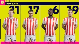 ラージョ・バジェカーノ選手フェイス【Rayo Vallecano players' faces】イーフットボール2025(efootball2025)
