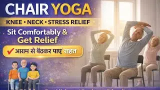 Chair Yoga for Knee, Neck & Stress Relief 😞| Sit Comfortably & Heal Your Body | 15 Easy Exercises 