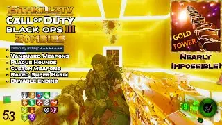 NEW Gold Tower RATED (SUPER HARD) is RIDICULOUSLY HARD & RNG DEPENDANT! - Bo3 custom zombies