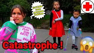 ACCIDENT ! JAMBE et BRAS CASSE pour MASSILYA et KAMILIA &agrave; CAUSE de LILY ROSE