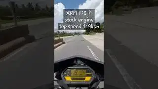 HONDA XRM f.i TOP SPEED!