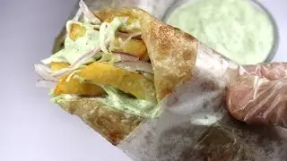 Fries Paratha Roll,Easy And Quick Recipe,Kids Special Recipe By Recipes of the World