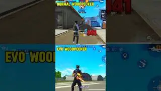 Evo Woodpecker vs Normal Woodpecker 😱💀 Ability Test #shorts #freefire