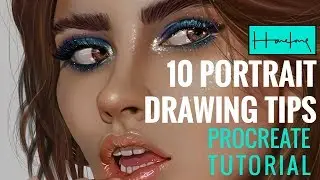 10 Portrait Drawing tips on Procreate iPad by Haze Long