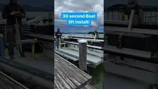 How the professionals do it! #boat #lift #install