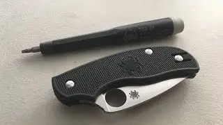 How to disassemble and maintain a Spyderco Urban Pocketknife
