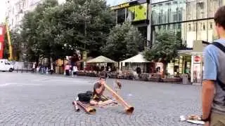 Summer in Prague - Celetna, Naprikope and Wenceslas Square - Food stands and Pigeons