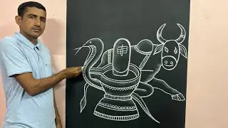 Happy new year 2026 drawing || shivling nandi art ||🎁👌 #newyear2026 #newyearart #shivling 