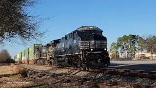 1-28-2026: NS AC44C6M 4902 With Foul K5LA & NS AC44C6M 4016 Lead NS 281 Thru Warner Robins, GA