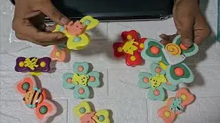 ADKD Small Size Spinners Toy Waterproof Suction Cup Spinning Top Rotating For Boys Girls Pack of 3