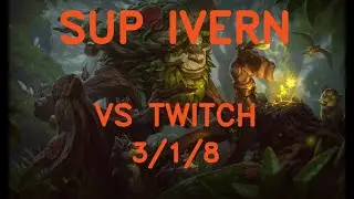 SUP Ivern vs Twitch / gold 4 of jp / LoL patch 11.7 #75
