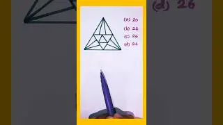 Counting triangles | counting figures reasoning #figurecounting #countingfigures #embeddedfigures