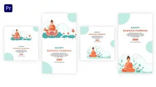 Buddha Purnima Instagram Story & Post Premiere Pro Templates
