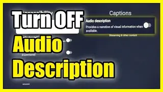 How to Turn OFF Audio Description & Talking Voice on Sony TV Google TV (Easy Method)