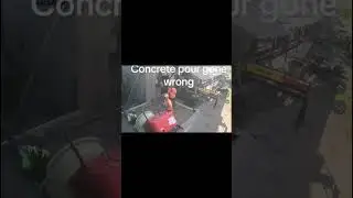 Concrete Pour Disaster! Construction Chaos! #constructionfails #BuildingSiteBlunders #ConcreteChaos