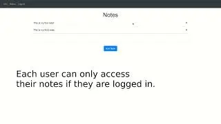 Notes App Demo - Python Flask Web Application
