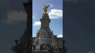 Queen Victoria Memorial and Buckingham Palace Gates - London, England #shorts #london #england