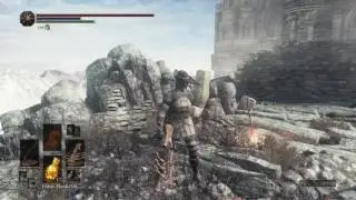 DARK SOULS&trade; III Avelyn and Composite Bow moveset with leather armor