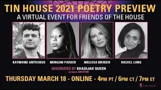 Tin House 2021 Poetry Preview