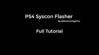 PS4 Syscon Flasher Revert FW