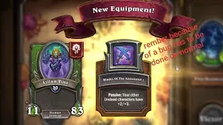 hearthstone mercenaries the anointed blades NORMAL and heroic (for lilian voss equipment)