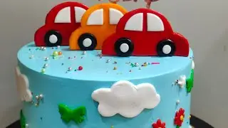 नन्ही कारों की मीठी सवारी 🚗🎉”नीले आसमान जैसे के