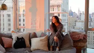 living alone in my NYC apartment: day in my life vlog . ݁₊ ⊹