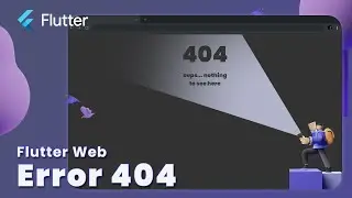 Animated Error 404 | Flutter Web - Speed Code