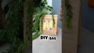 Painting on Cute  Bag #diy #bag #painting #craft