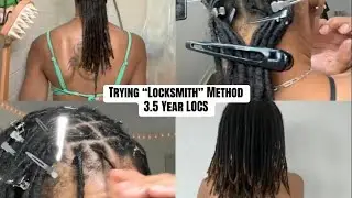 Trying The Locksmith Method On My Locs For The 1st Time | 4C Hair