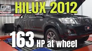 Hilux 2012 D4D remap tuning dyno test