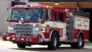 Clinton Volunteer Fire Department Engine 825B & PGFD Paramedic Ambulance 825 Responding