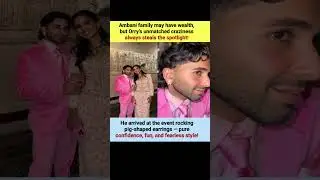 Orry Ambani Steals Spotlight with Pig Earrings! 🐷 #BoldStyle #CelebrityFun