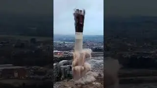 Factory chimney destruction&hellip;👷🏻&zwj;♀️👷🏻
