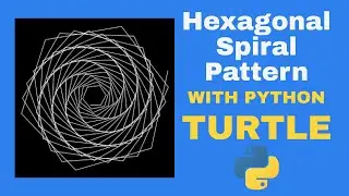 Hexagon Spiral Art | Python Turtle Graphics Tutorial