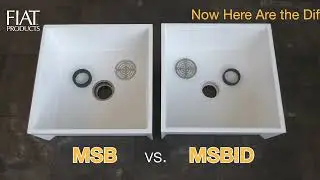 FIAT Products MSB vs MSBID Mop Service Basins