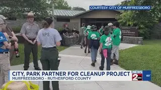 Murfreesboro, Stones River National Battlefield partner for cleanup project