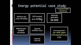 Landfill gas potential case study