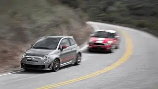 Fiat Abarth vs Mini Cooper S on Twisty Road