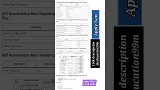 ✅NIT Kurukshetra Non Teaching Recruitment#nitkurukshetra#jobs#vacancy2025#yt#viral#haryanajobs#job